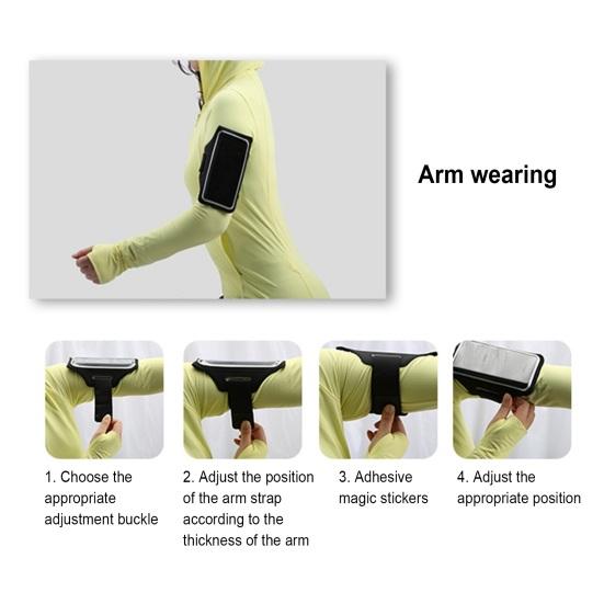 Yousheng Mobile Phone Arm Bag 6.8 Inch Cellphone Storage Bag Touch Screen Water Resistant Outdoor Sport Jogging Hiking Running Phone Armband Phone