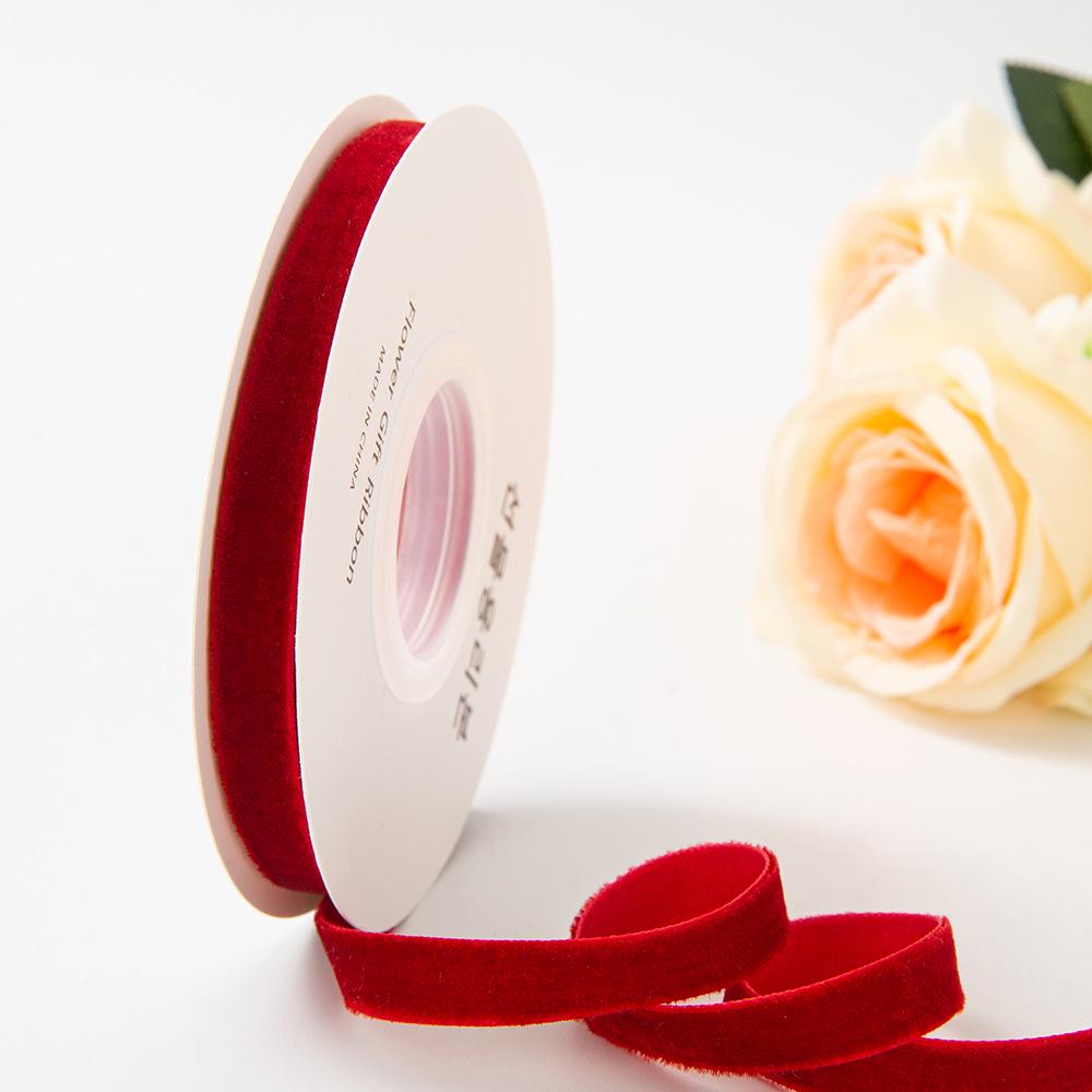 Handmade Gold Velvet Ribbon Bow Hairpin for DIY Holiday Decorations & Floral Packaging