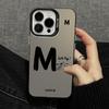 Lucky Letter M Pattern Phone Case Suitable for iPhone 17 16 15 14 13 12 11 Pro/Max/Plus Anti Drop and Shockproof Back Cover