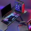Covoraș Mare pentru Mouse Gaming RGB XXL Motocicletă Covoraș pentru Birou Accesorii Gamer HD Lumină LED Mare Covor pentru PC Computer cu Iluminare din Spate HYBXAXC