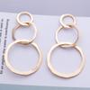 Hollow Round Circle Earrings Creative Jewelry Brincos Trendy Punk Geometric Metal Earrings for Women Jewelry