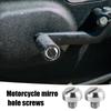 Mirror Hole Cover Cap, Motorcycle Mirror, Mirror Hole Cover, Screws, M8/M10 Universal Bike Mirror