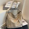 Neue einfarbige Umhängetasche Tasche Studentin Unterricht Schultertasche große Kapazität leichte Pendler Stofftasche