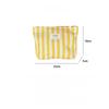 Fresh striped cosmetic bag women's toiletry bag storage bag large-capacity portable simple hand-held cosmetic bag