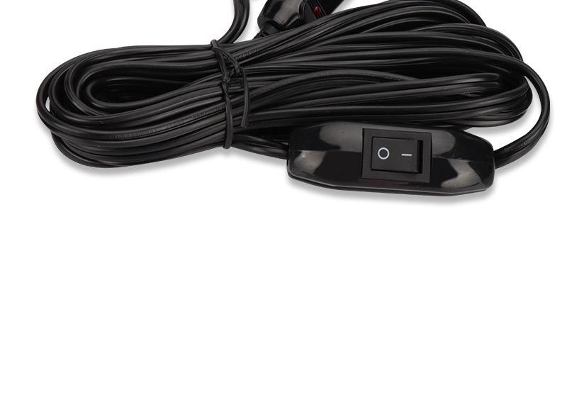 In-Stock Car Refrigerator Power Cord - 12V/24V Compressor Line with C-Shaped Big Head