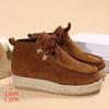 Large size snow boots for women's autumn and winter new wind velvet thickened warm hemp rope bottom short boots for women