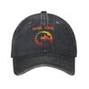 Mortal Kombat Logo Mk Popular Fighting Game Baseball Cap for Unisex Distressed Washed Snapback Cap Unstructured Soft Caps Hat