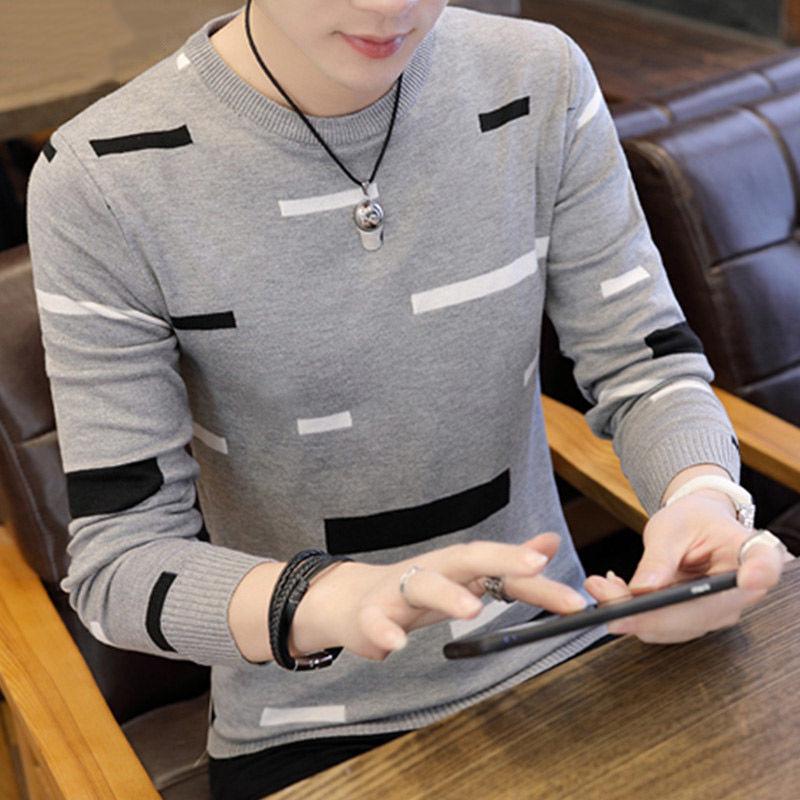 Male Sweater Autumn Winter Fashion O-neck Pullover Casual Slimfit Mens Wool Knitted Sweaters
