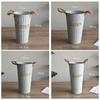 Retro Thickened Iron Sheet Dry Flower Bucket Flowerpot Office Home Decoration
