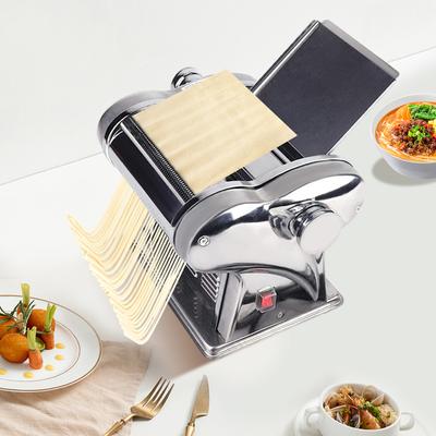 Máquina Eléctrica para Hacer Pasta, 110V Acero Inoxidable Automática Fabricante de Masa para Fideos, Empanadillas, Pieles de Masa, Rodillo para Masa de Pasta