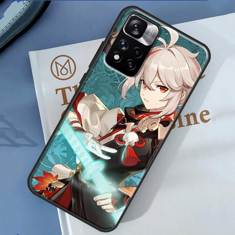 Genshin Impact Kaedehara Kazuha Case For Xiaomi Redmi Note 13 12 11 9 10 14 Pro 9S 10S 11S 12S Redmi 14C 10C 12C 13C Cover
