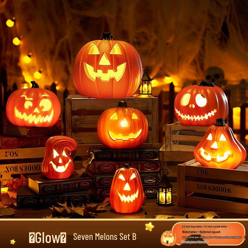 Large Luminous Pumpkin Lantern for Halloween Outdoor Theme Decorations