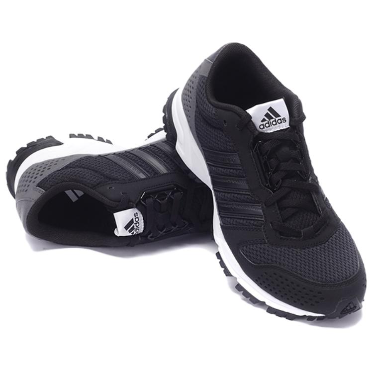 Adidas Marathon 10 Tr Comfortable Slip-Resistant Durable Low-Top Casual Running Shoes Men Sneakers Black Gray AQ7865