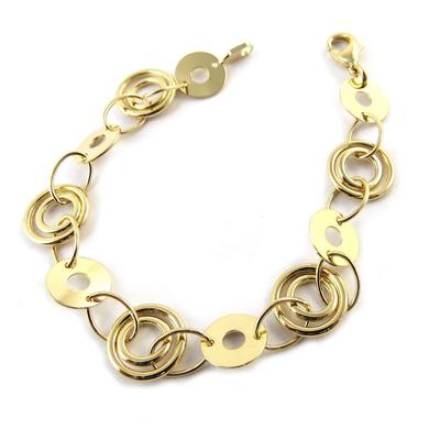 [B7893] - Gold Plated Bracelet 'Choréographie' - 12 Mm