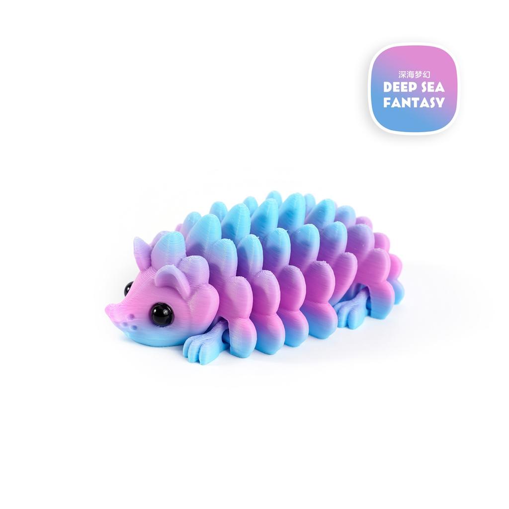 3D Printed Hedgehog Figurine Joint Mobility Articulated Hedgehog Figurines Home Office Desk Crafts Ornament Birthdays Gift