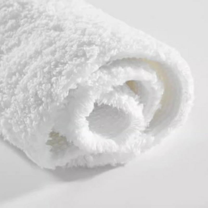 Hotel Bathroom Long Hair Floor Mat Absorbent Mat Machine Washable Solid Color Simple Toilet Floor Mat