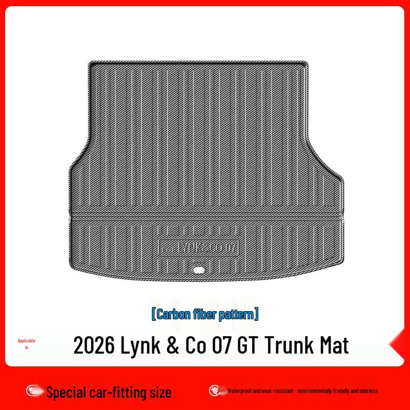 Lynk & Co 07 2024 TPE Trunk Mat: Eco-Friendly, Odorless, Waterproof, Wear-Resistant Galaxy Carpet.