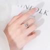 Elegant European-American Style Adjustable Opal Ring with Zircon for Women