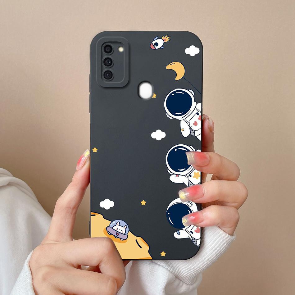 Case For Samsung A11 Flower Soft Liquid Silicone Durable Lens Protection Phone Back Covers For Galaxy A 11 Funda Coque For Woman