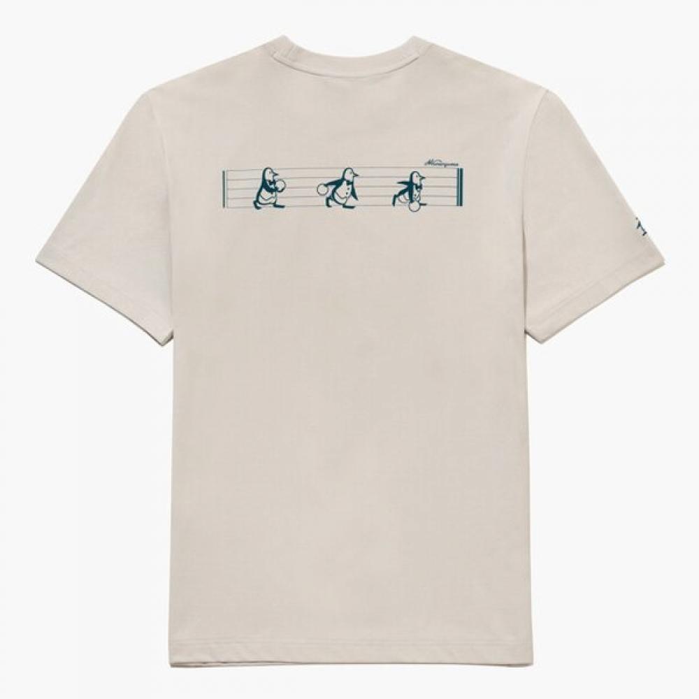 MunSingwear Men S Bowling Penguin Round T ShirT Beige mr121mTS32