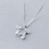 Exquisite 925 Sterling Silver Jewelry Simple Wild Five-pointed Star Crystal Zircon Female Pendant Necklaces HZX196