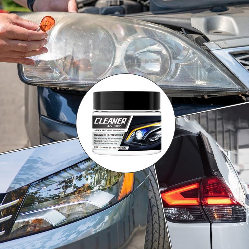 Headlight Restoration 200g Car Headlights Cleaner And Restoration Lotion Headlight Lens Cleaners Car Light Cleaner Car Headlight
