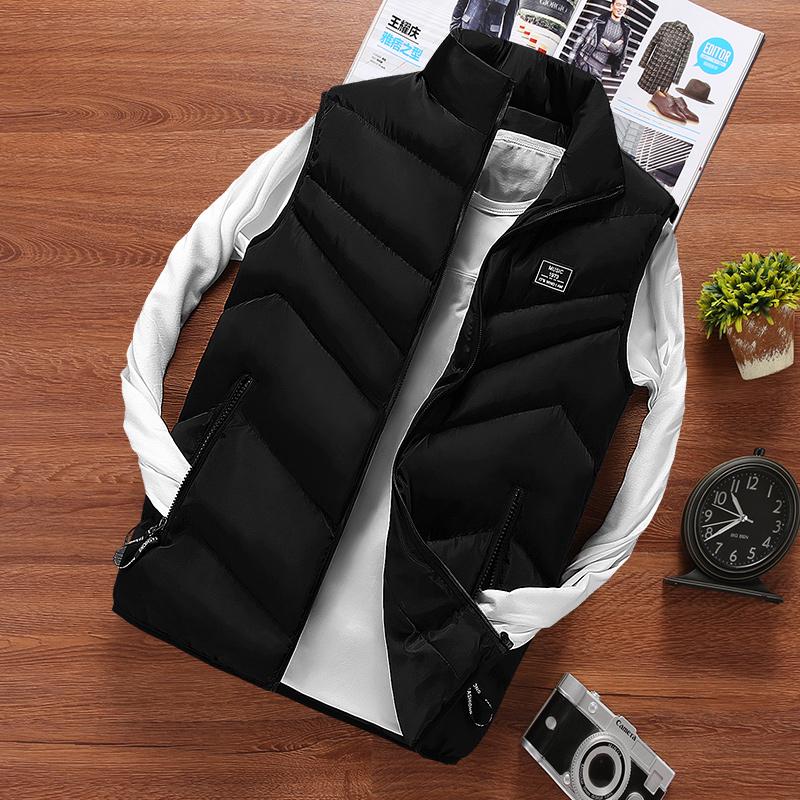 Autumn Winter Warm Sleeveless Jacket Waistcoat Slim Fit Men 'S Vest Fashion Casual Coats Mens 