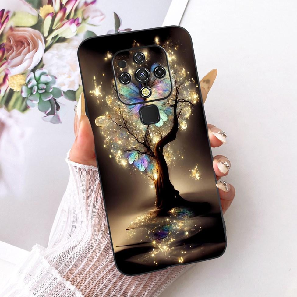 For Tecno Camon 16 CE7 CE7j CE9h Case For Tecno Camon 16 Pro Cover Cute Cat Fashion Butterfly Painted Casing