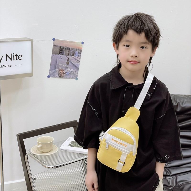 Letter Kayinai Print Kids Chest Bag Lightweight Single Shoulder Bags Crossbody