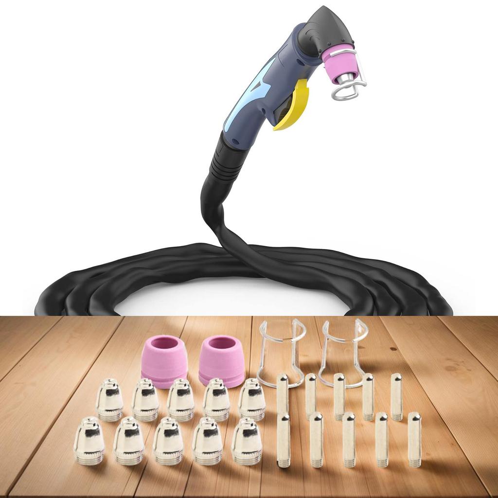 Advanced Plasma Cutter Tips & Nozzles Kit 24PCS for SG55 AG60 WSD60 Offering Efficient Performance and Durability