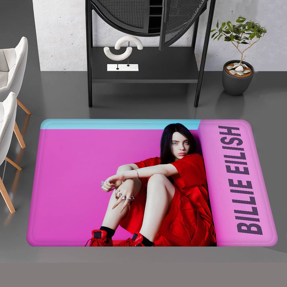 Pop Singer B-Billie Room Mats Anti-slip Absorb Water Long Strip Cushion Bedroon Mat Household Carpets