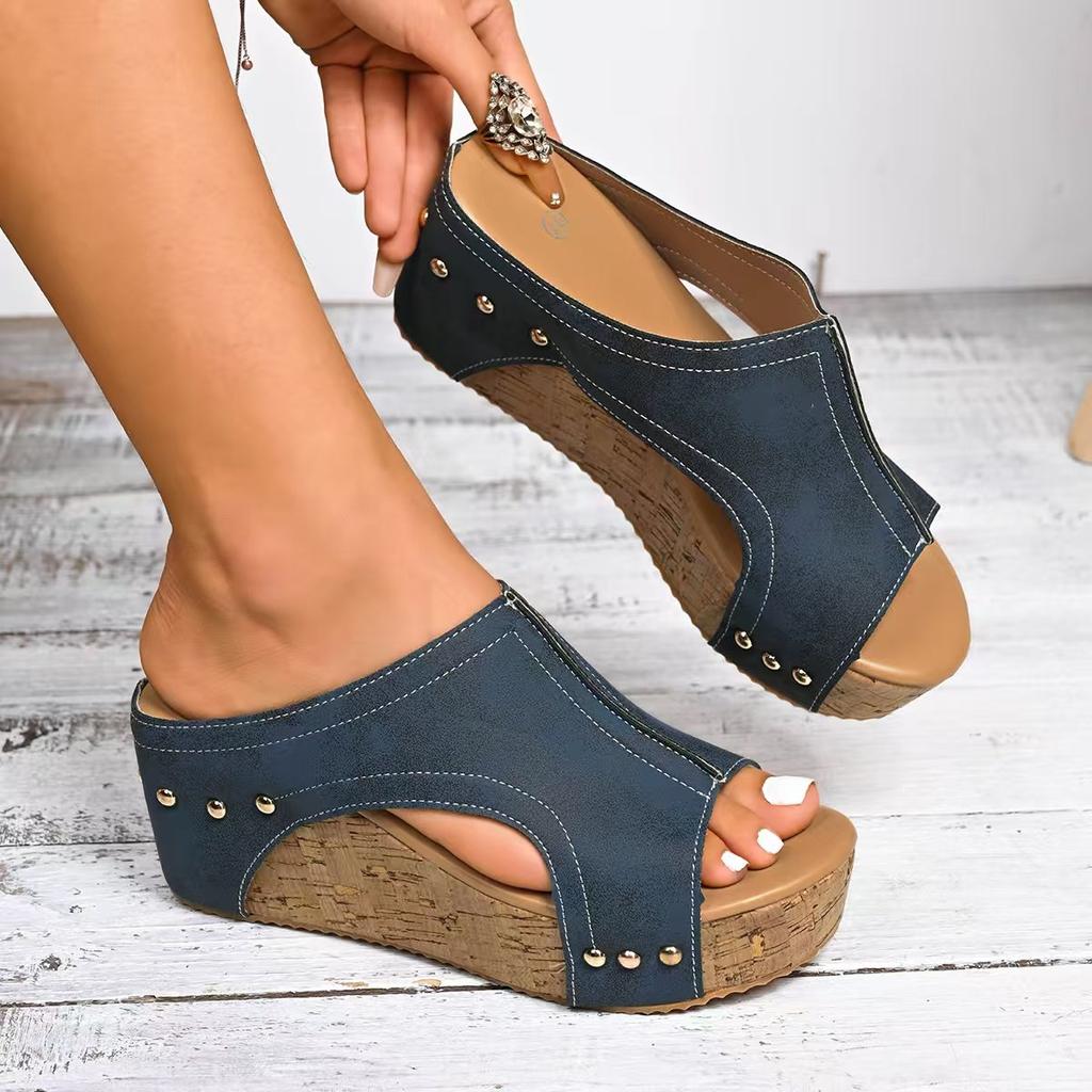 2025 New Summer Sandals Women Wedges Sandal for Women Elegant Sandals Slide Huaraches Female Women Platform Footwear