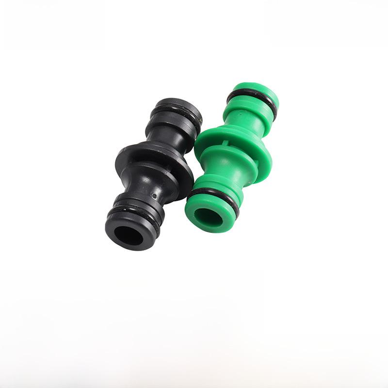4-Point Quick-Connect Two-Way Plastic Water Pipe Connector