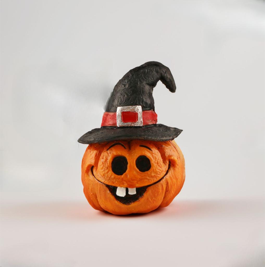 4PCS Pumpkin Head Ghost Halloween Scene Decoration Trendy Play Festival Atmosphere Decoration Desktop Decoration Small Ornament