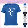 Camiseta Roger Federer Hombre Moda Camisa Algodón Verano Clásico Estampada Camisetas