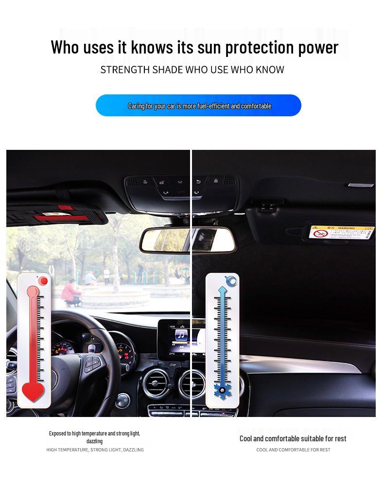 Car Sunshade: Foldable Windshield Privacy and UV Protection Cover