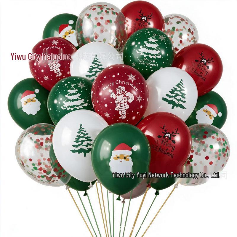 Metal Sequin Balloon Set - 30 Colorful Holiday Party Decorations
