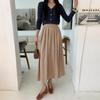 New Arrivals Open Run Women Classic Back Elastic Flare Long Skirt