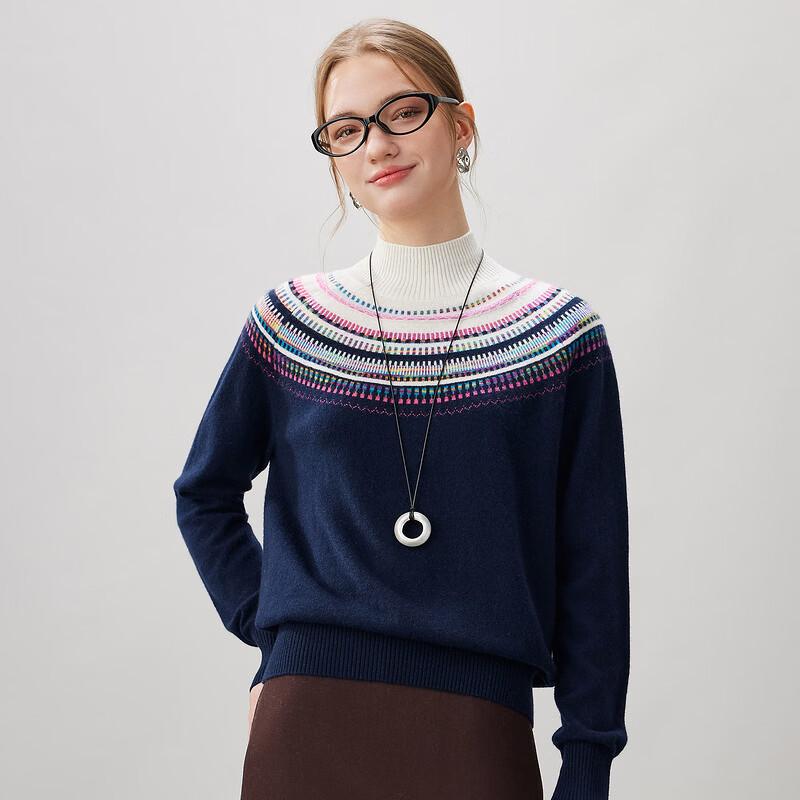 Kemon Boka Women's Fair Isle Cashmere Sweater