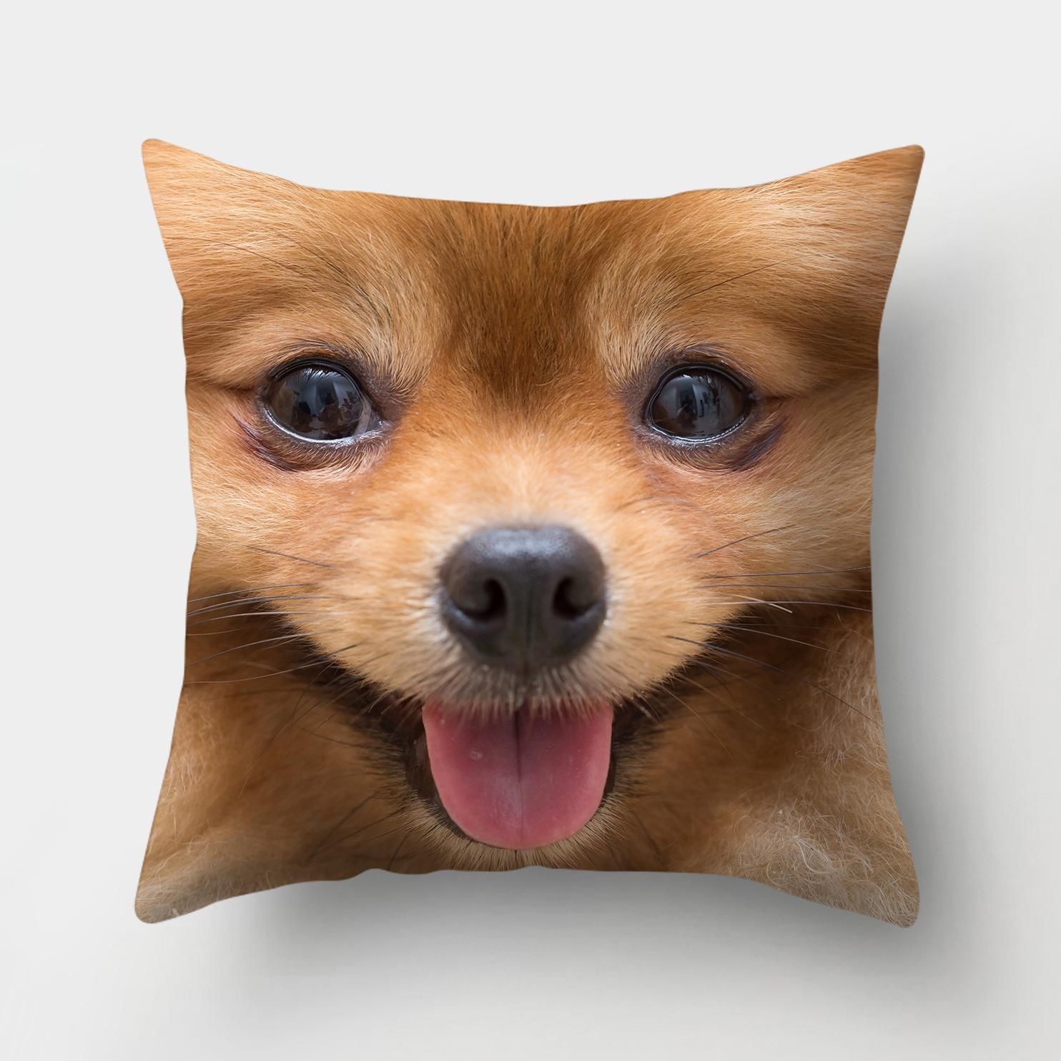 

1 шт., чехол для подушки с рисунком собаки, домашний декор, автомобиль, офисные принадлежности, уличная подушка 40x40cm