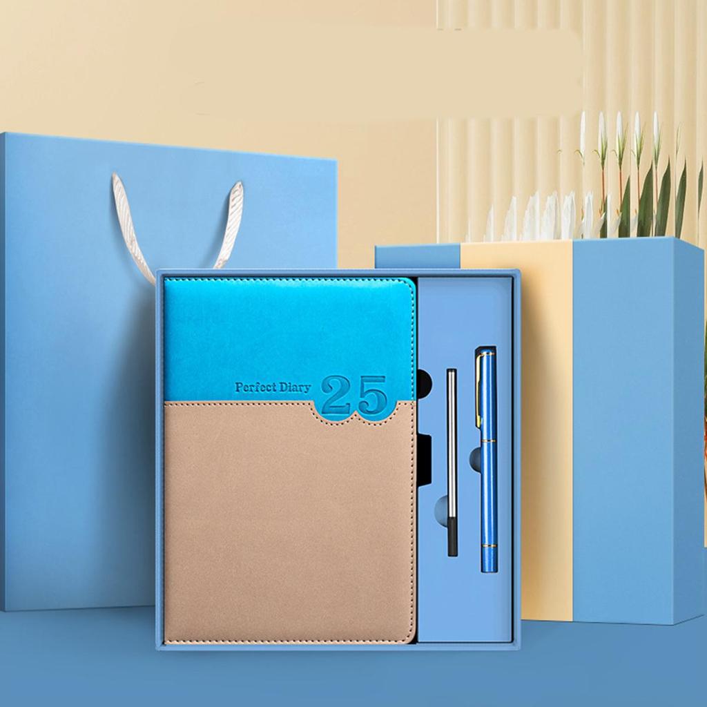 Notatnik biznesowy A5 ze skórzaną klamrą, dziennik spotkań roboczych, notatnik przedmiotowy ucznia, pogrubiony pamiętnik, liniowane strony, dziennik podróży