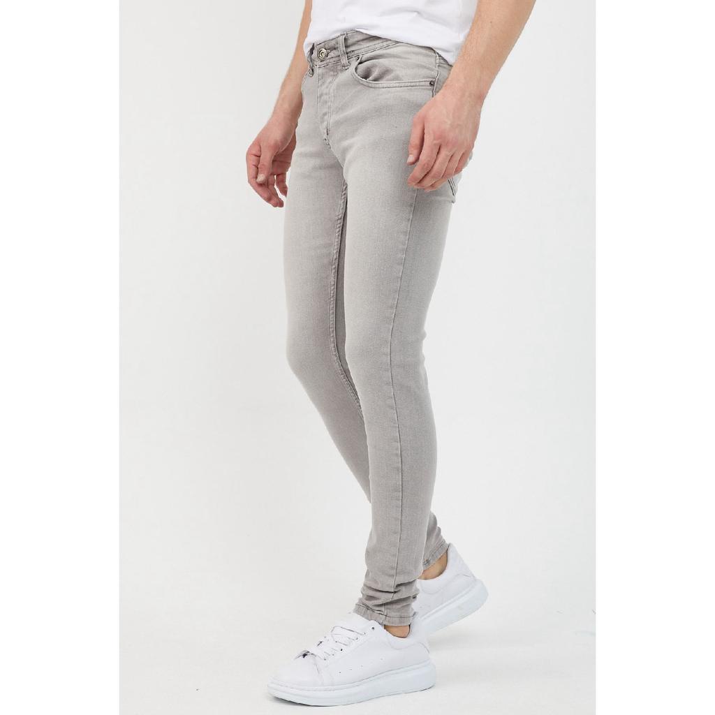 Men's Light Blue Slim Fit Lycra Skinny Leg Jeans