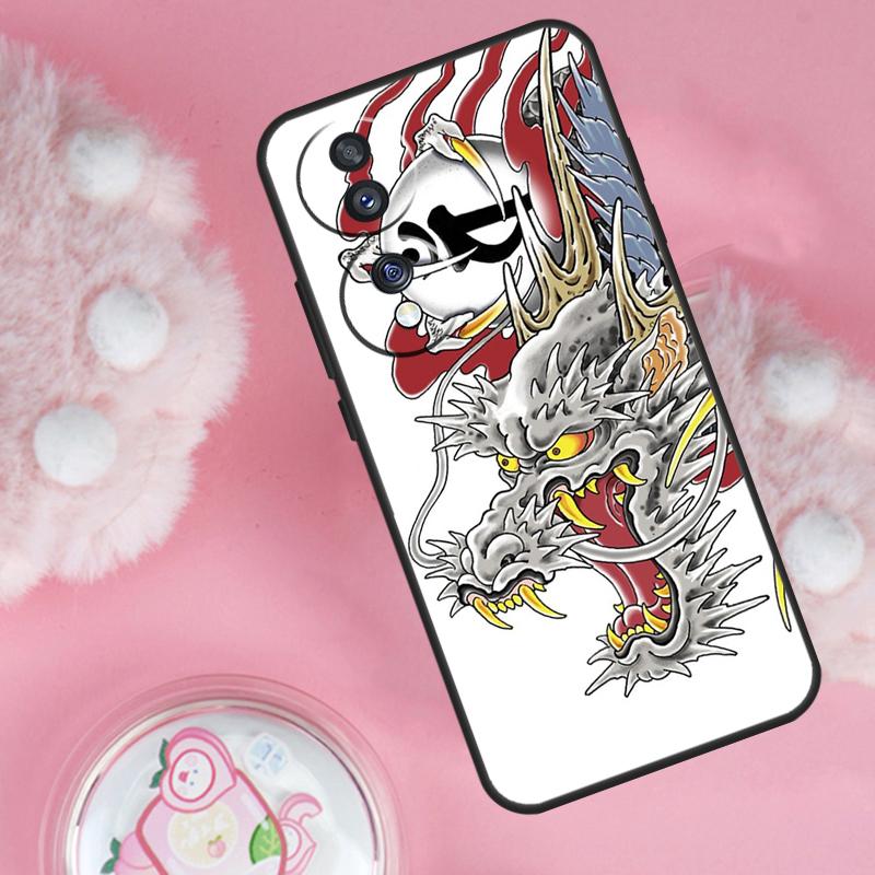 Yakuza Dragon Tattoo Case For Honor Magic 7 Lite 5 6 Pro Honor 200 50 70 90 Lite X9b X9a X8b X8a X8 X9 X9c Cover