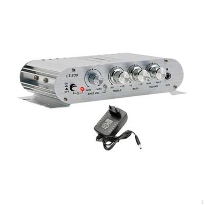 Stereo Amplifikatör Dijital Hi-Fi Güç Yatak Odası Tekneler Oturma Odası Gümüş