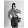 2025 Stylish American Winter Hooded Sweatshirt: Versatile, Loose Fit, High-Waisted, Trendy Top