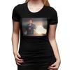 Scarface Tony Montana Shooting TShirt for Women Round Neck Streetwear T Shirts Womens Tees Short Summer Clothes Tops