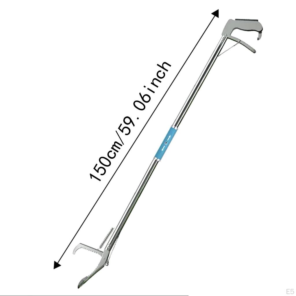 Pinza para Serpientes Portátil Antideslizante Mandíbula Ancha Exterior Plegable Recogedor de Basura de Playa