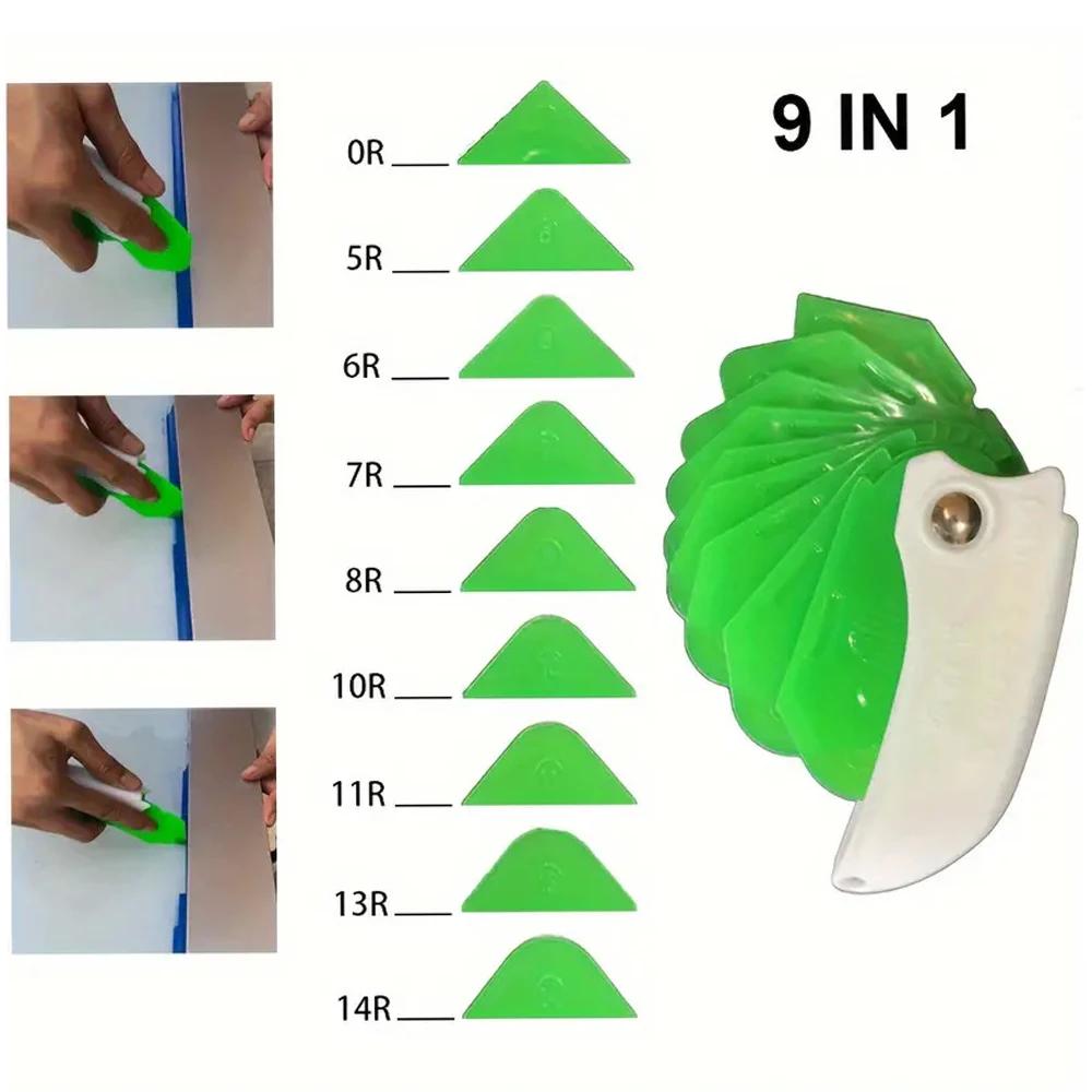 Strumento per Stuccatura in Silicone 9 in 1 Stendiguarnizioni Professionale per Piastrelle Finestre Rimozione Bordi Stucco Sigillante per Giunti Spatola Nuova