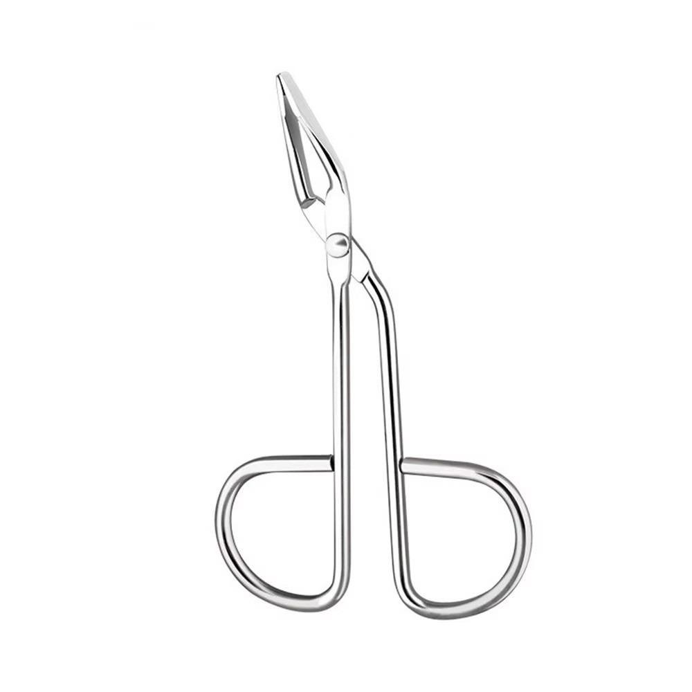 

Stainless Steel Eyebrow Tweezer Hairgripping Elbow Eyebrow Pliers New Clip Shears Epilating Tool срібний