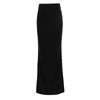 Nestkanina Maxi Solid Perfect for SKT033 Skirt, Beautiful, Long, Simple, Tight-Fit, Stylish, High-Waisted, Length, Feminine, Black, Leg-Lengthening,